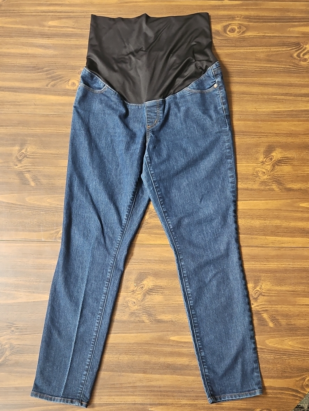 LOFT Maternity Jeans Blue Full Belly Stretch Panel
